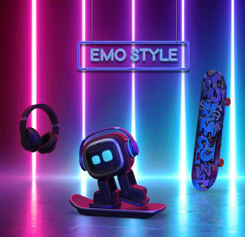 Robô de mesa com inteligência artificial - Compatível com ChatGPT, comandos de voz e dança, animal de estimação robô interativo com personalidade, para adultos e crianças.