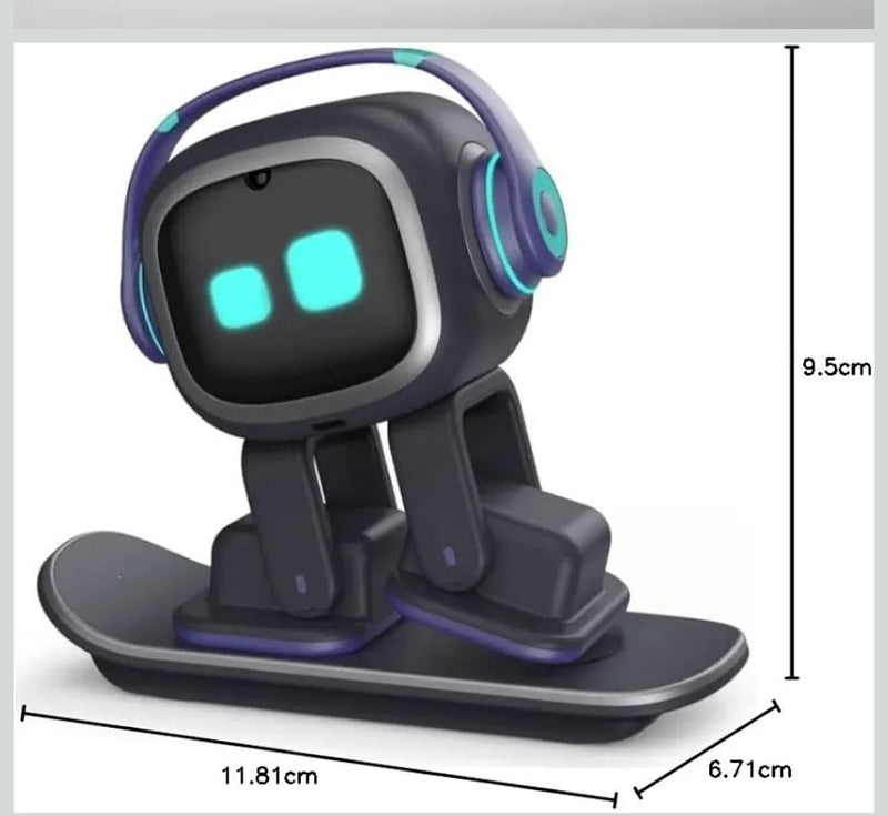 Robô de mesa com inteligência artificial - Compatível com ChatGPT, comandos de voz e dança, animal de estimação robô interativo com personalidade, para adultos e crianças.